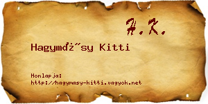 Hagymásy Kitti névjegykártya