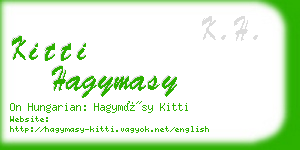 kitti hagymasy business card